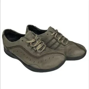 Clarks Shoes Clarks Womens Wave Wheel Walking Shoes Brown 865